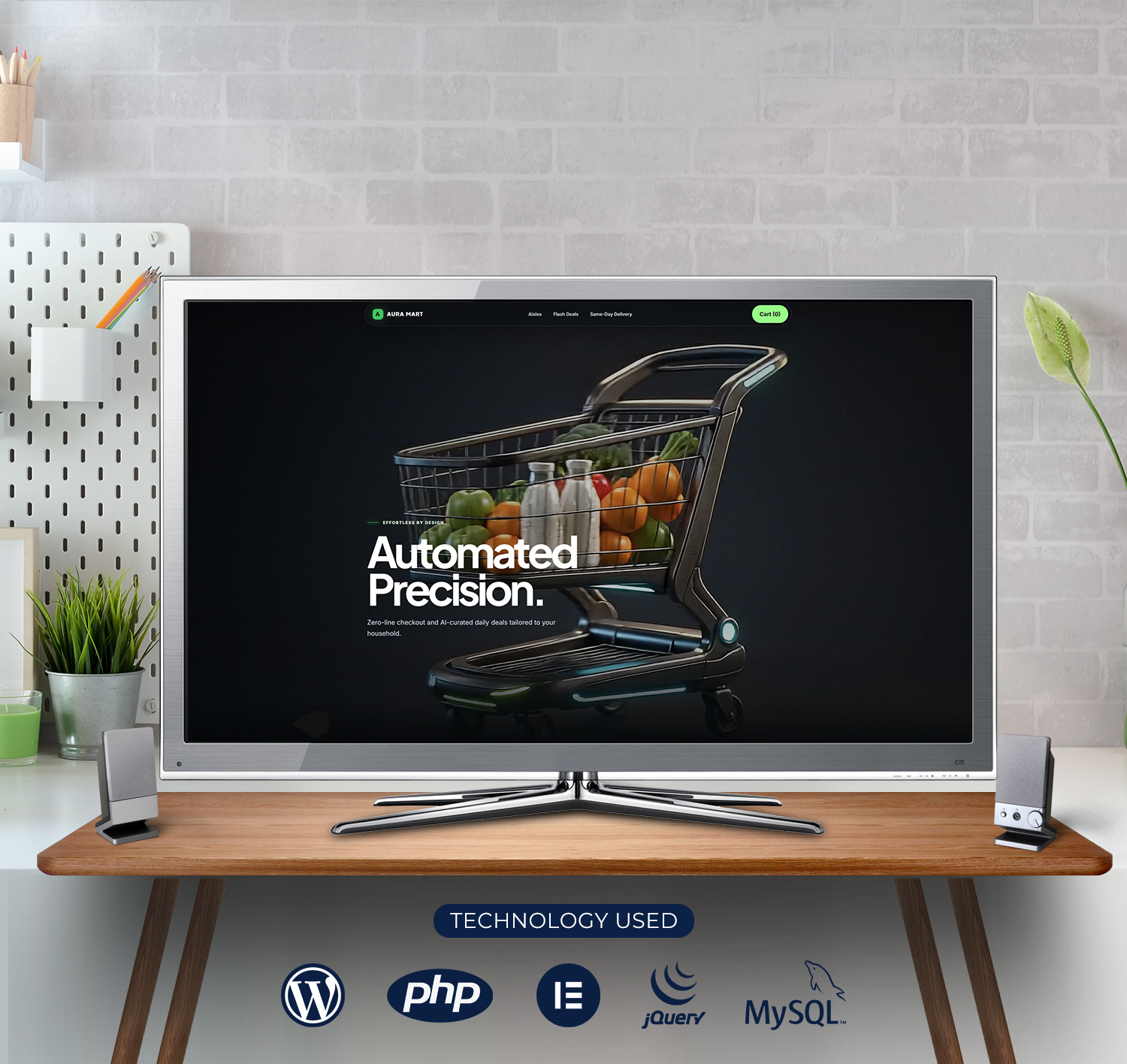Aura Mart AI website header