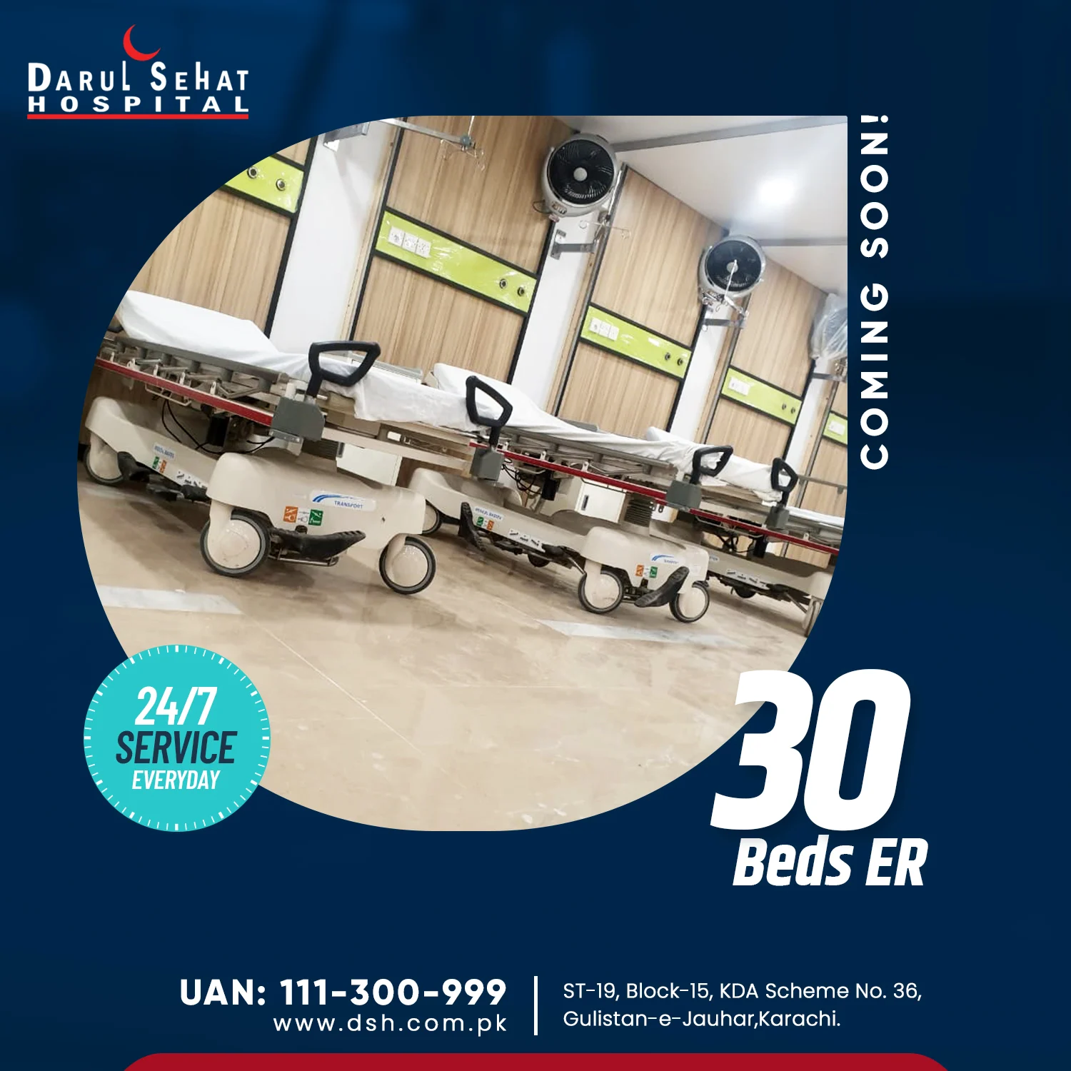 Darul Sehat Hospital campaign post