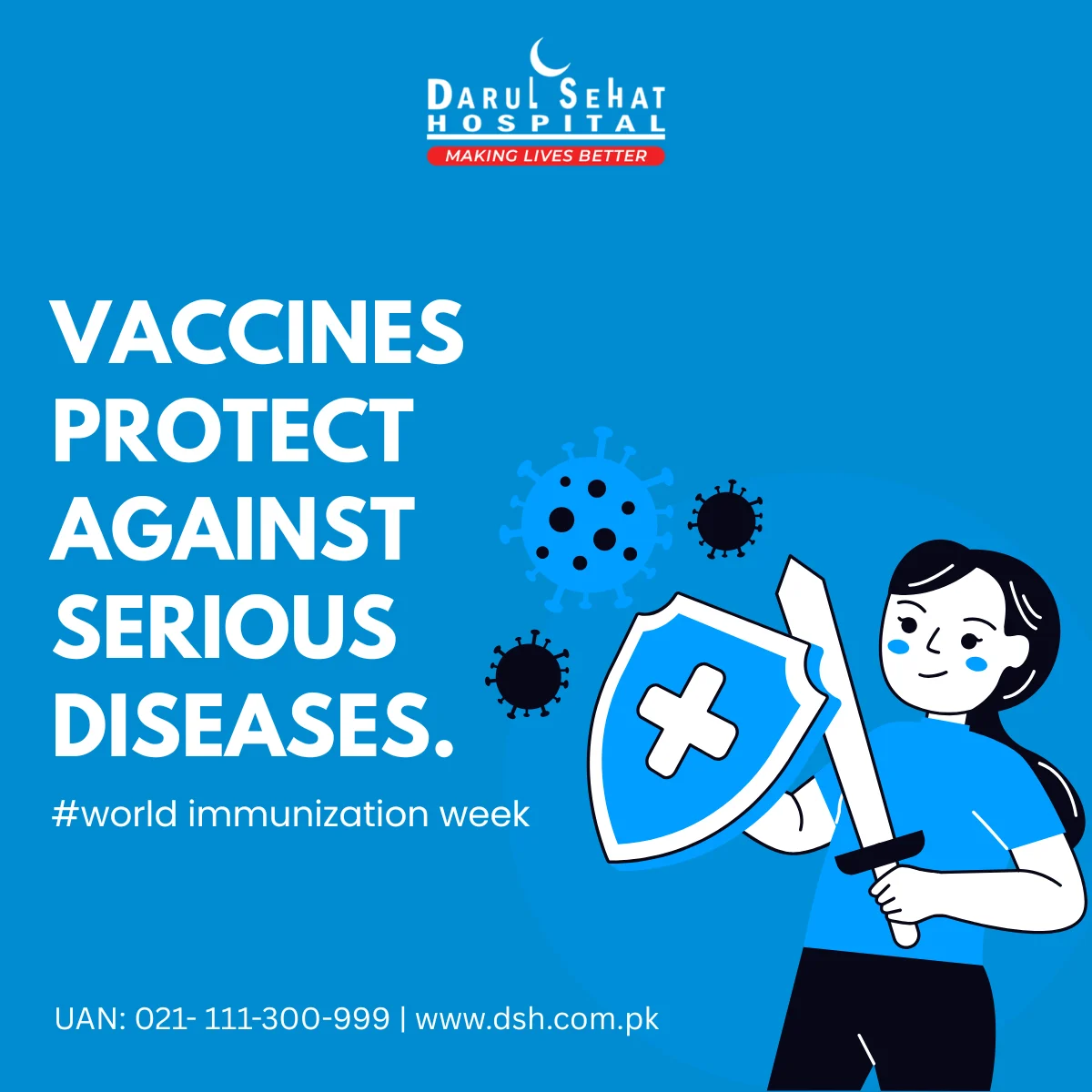 Darul Sehat Hospital campaign post