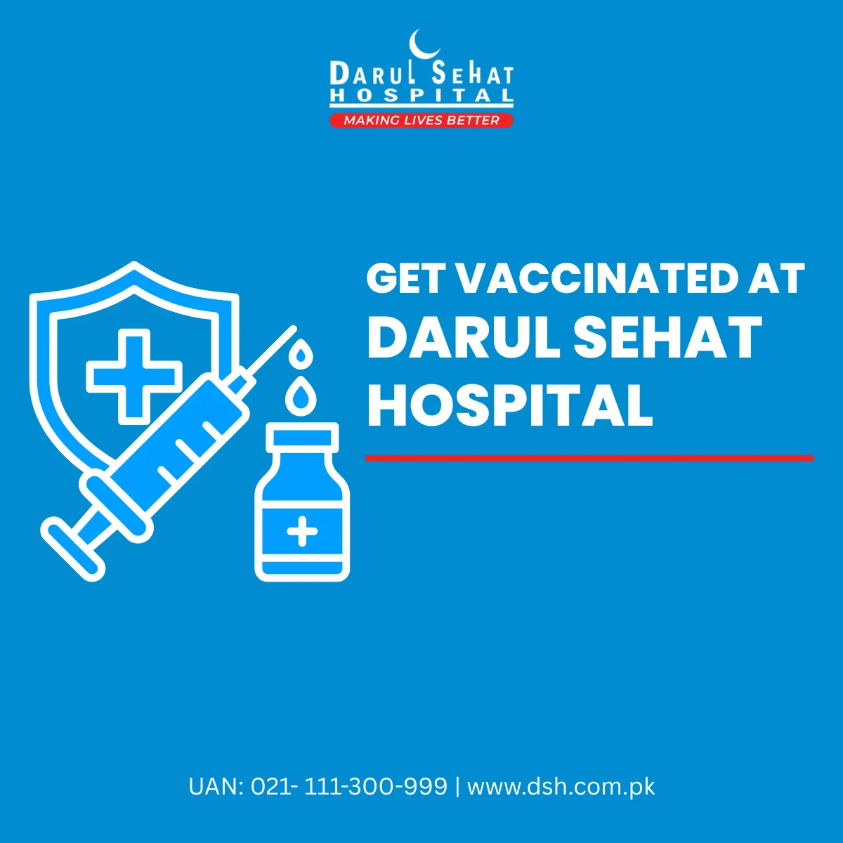 Darul Sehat Hospital campaign post