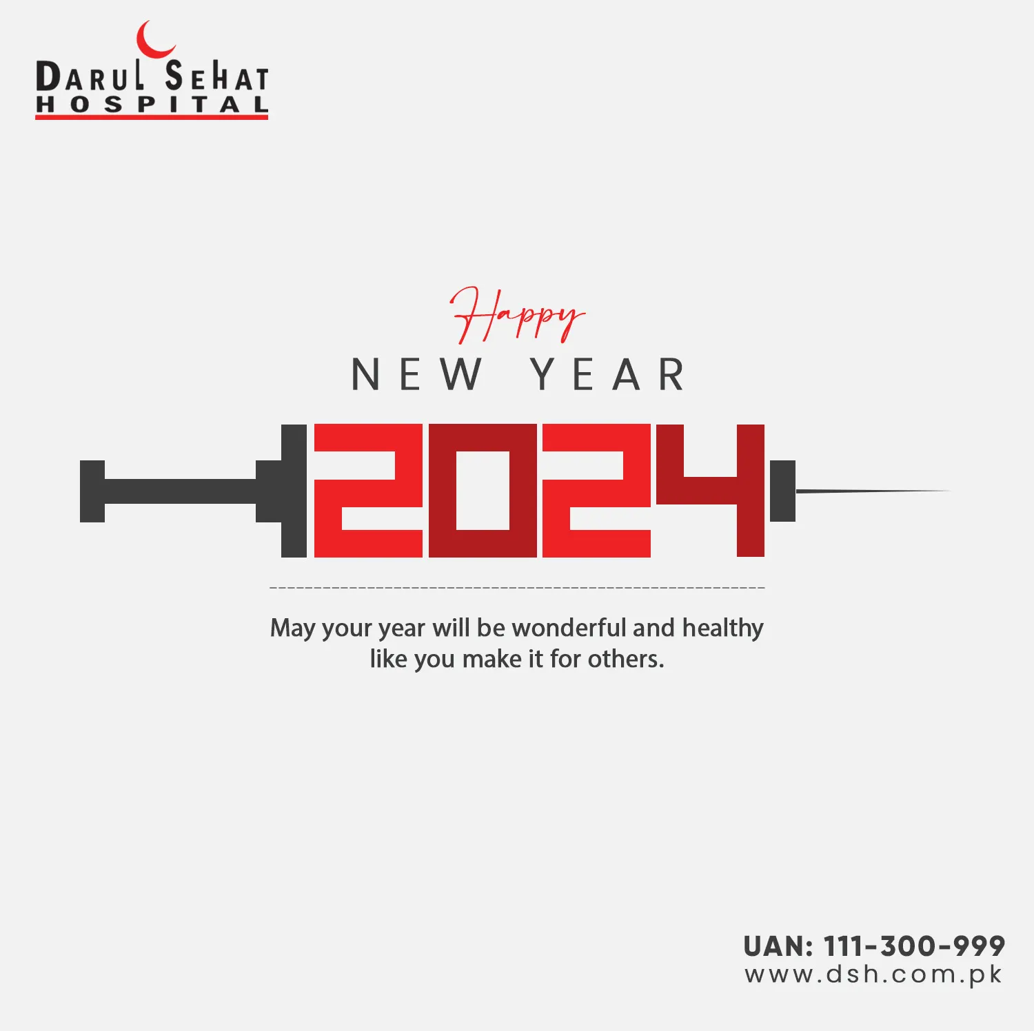 Darul Sehat Hospital campaign post