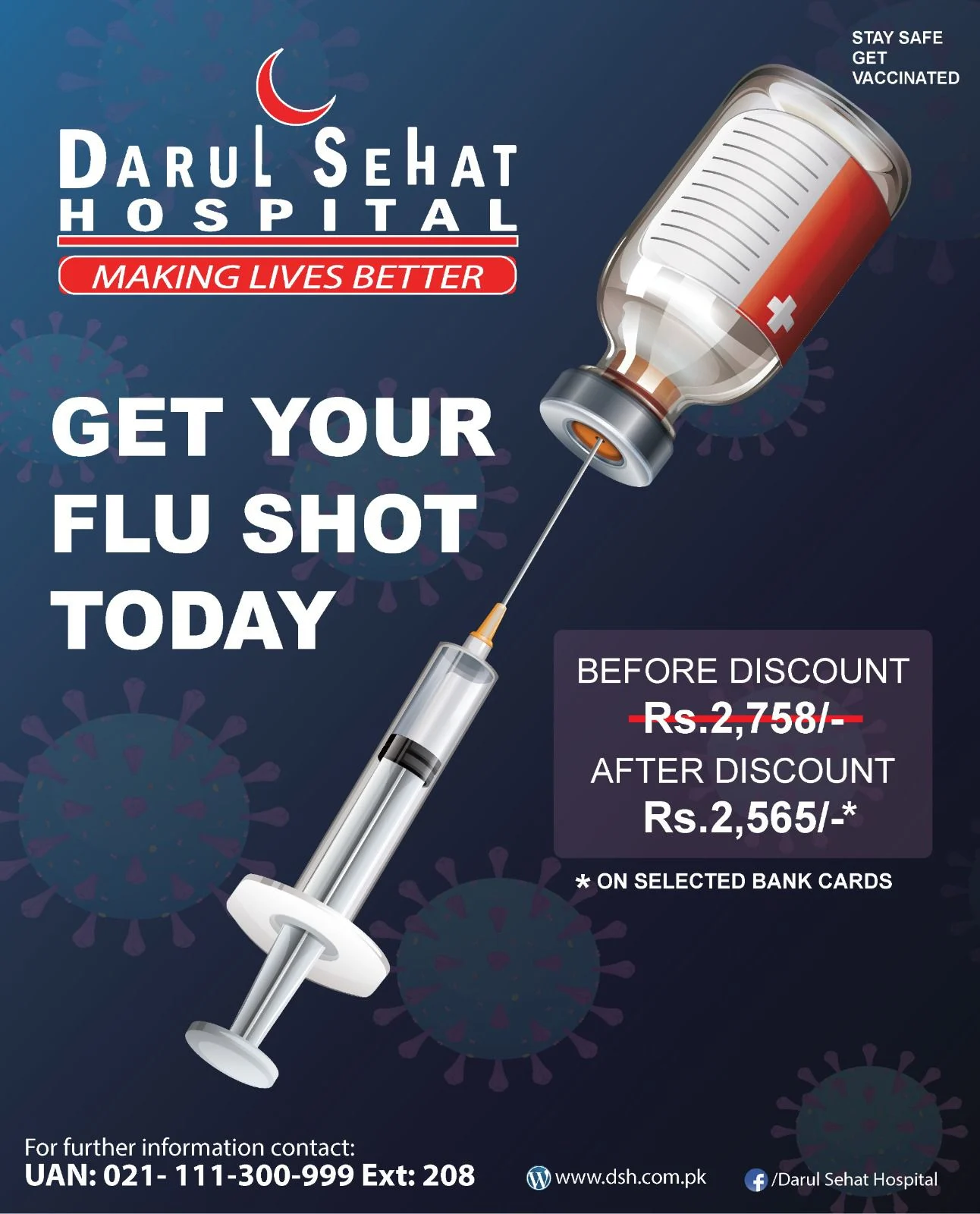 Darul Sehat Hospital campaign post