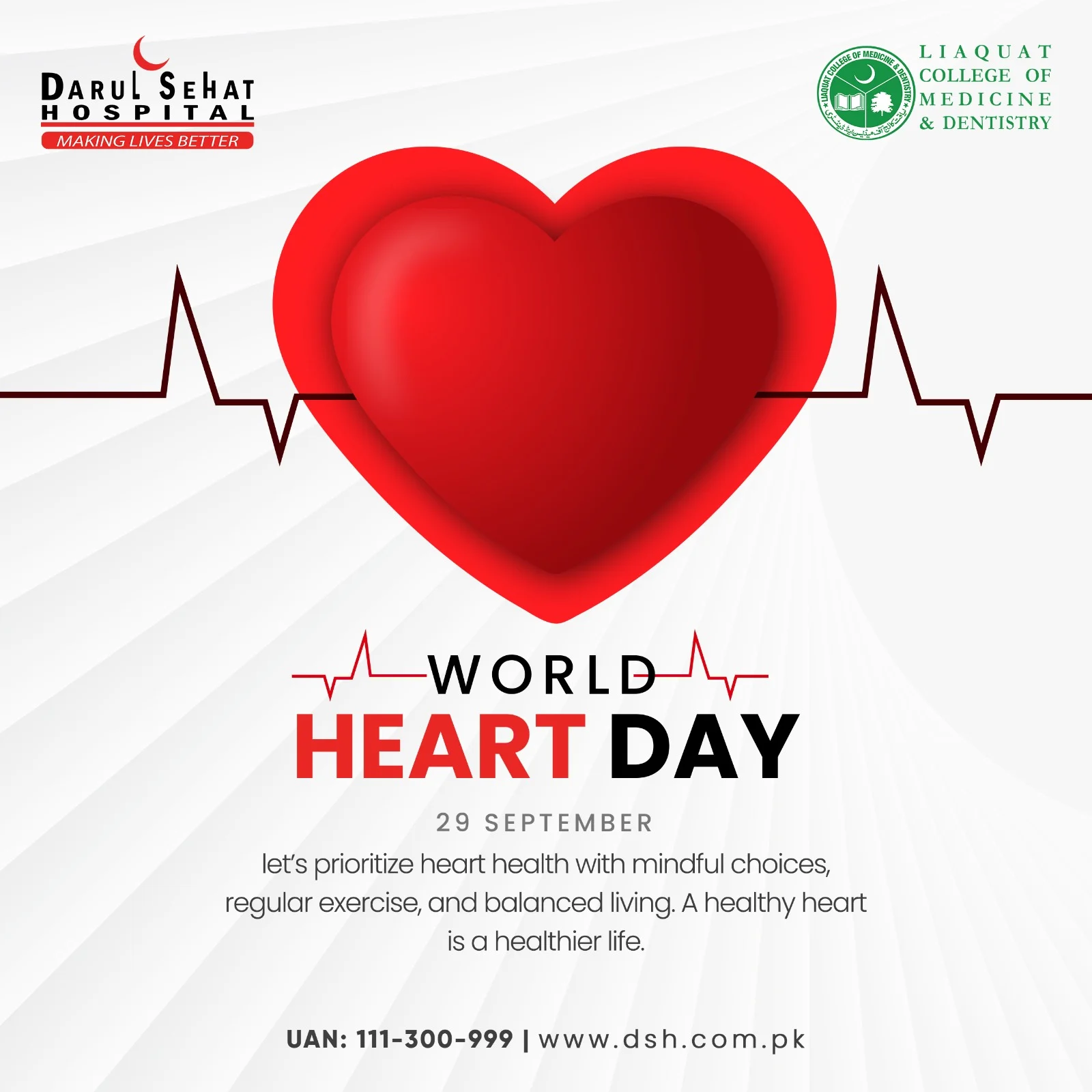 Darul Sehat Hospital campaign post