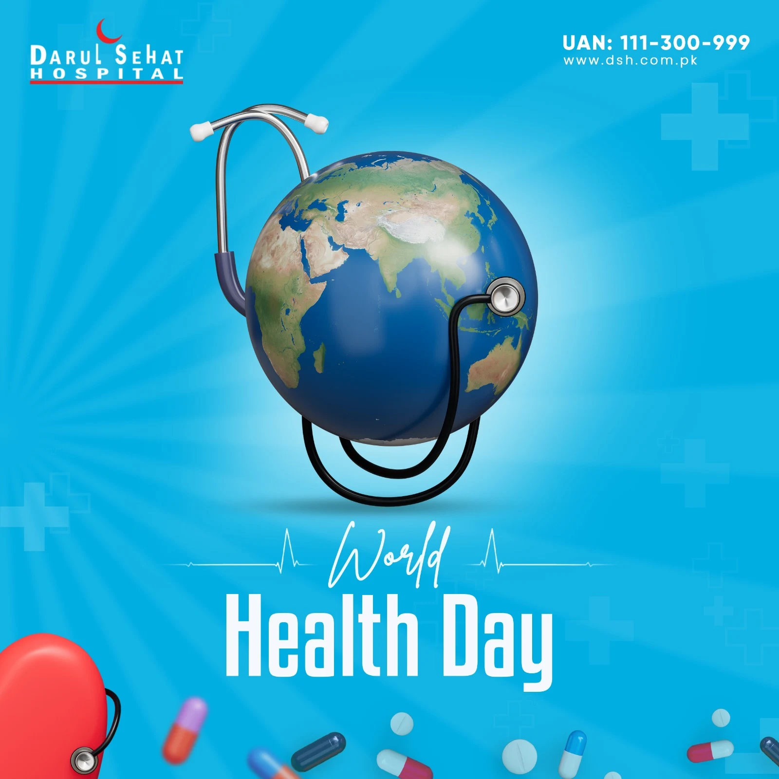Darul Sehat Hospital campaign post