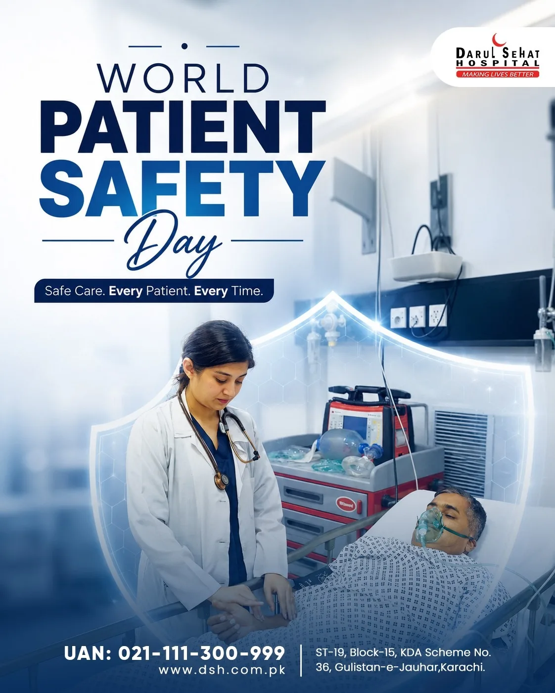 Darul Sehat Hospital campaign post