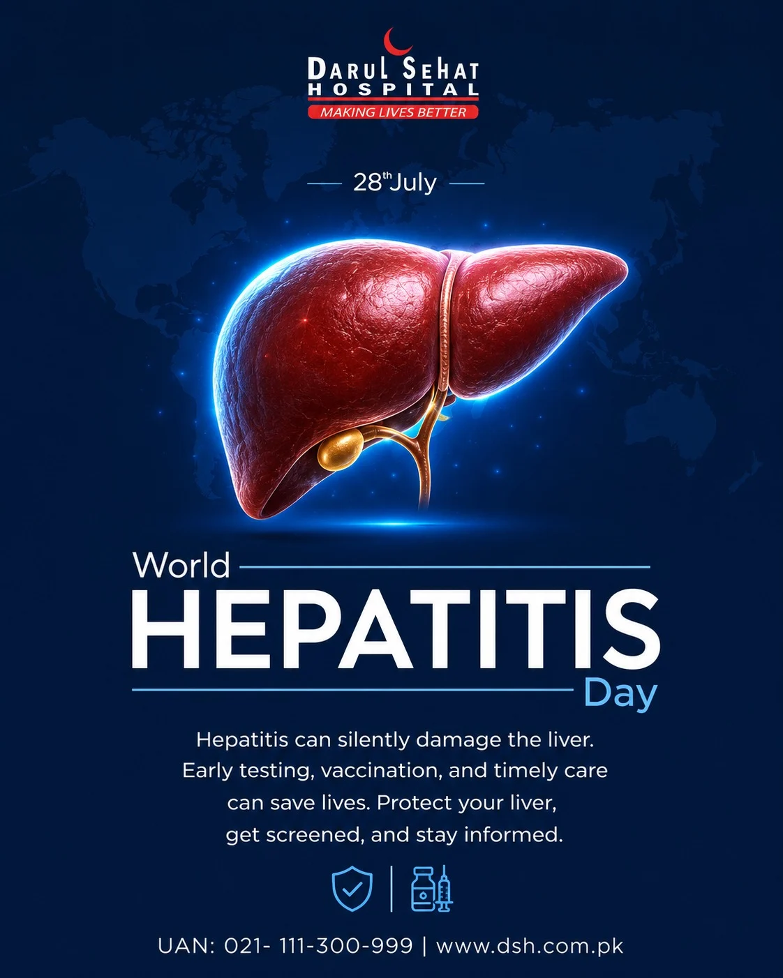 Darul Sehat Hospital campaign post