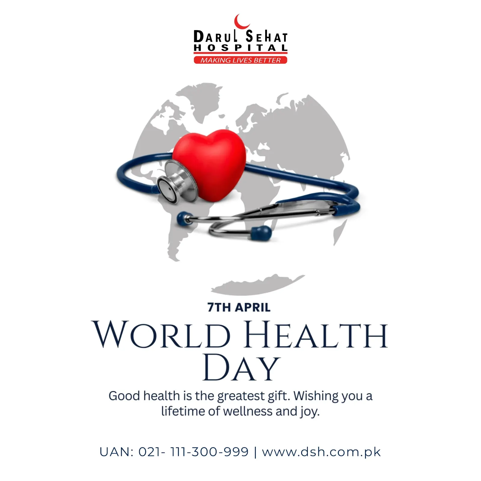 Darul Sehat Hospital campaign post