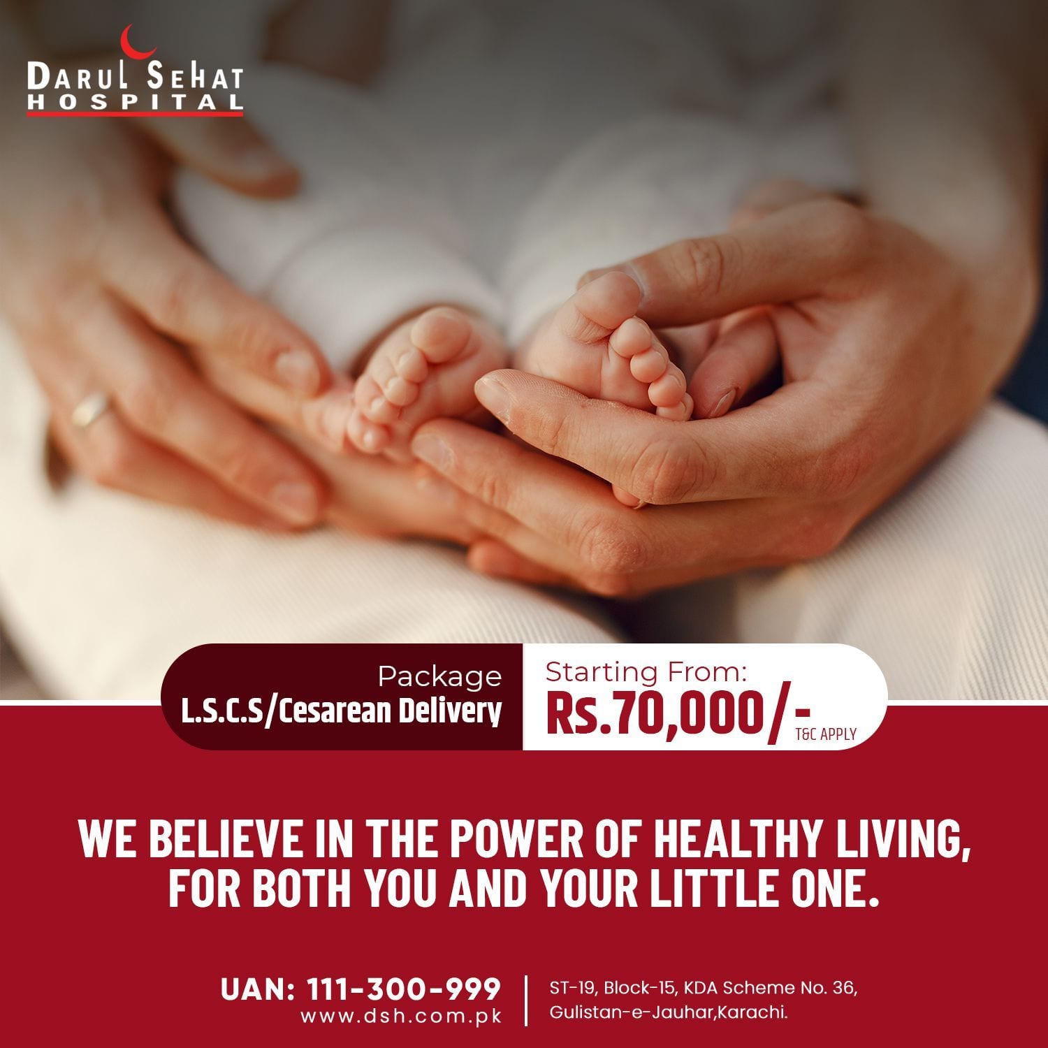 Darul Sehat Hospital campaign post