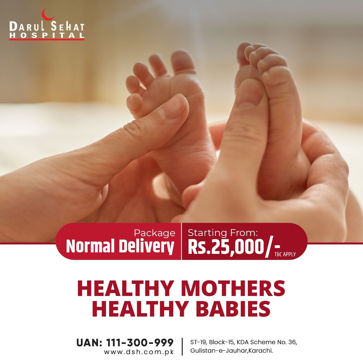Darul Sehat Hospital campaign post