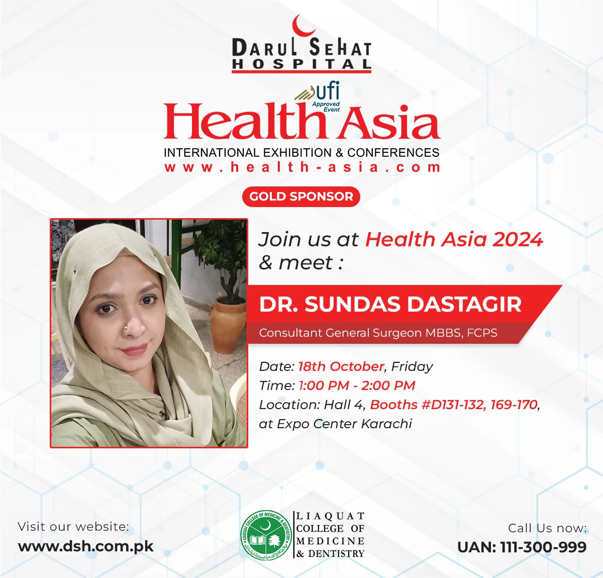 Darul Sehat Hospital campaign post