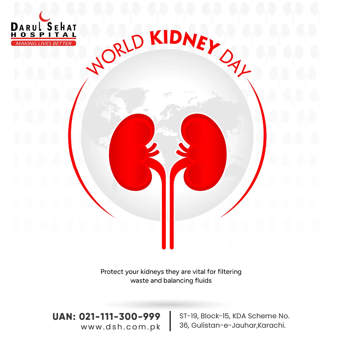 Darul Sehat Hospital campaign post