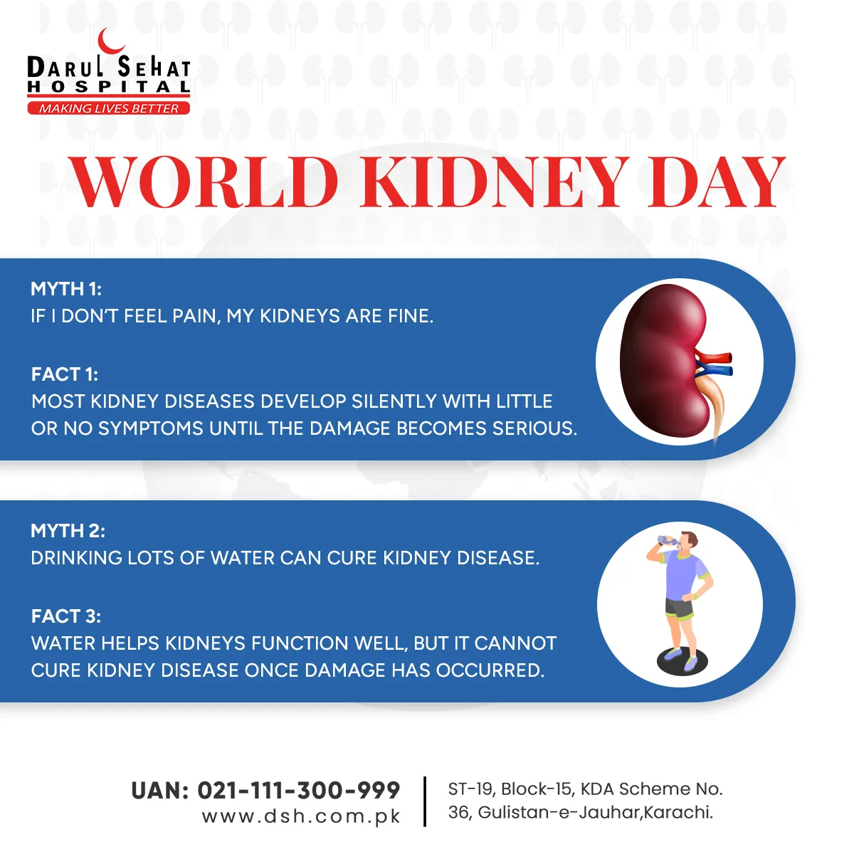 Darul Sehat Hospital campaign post