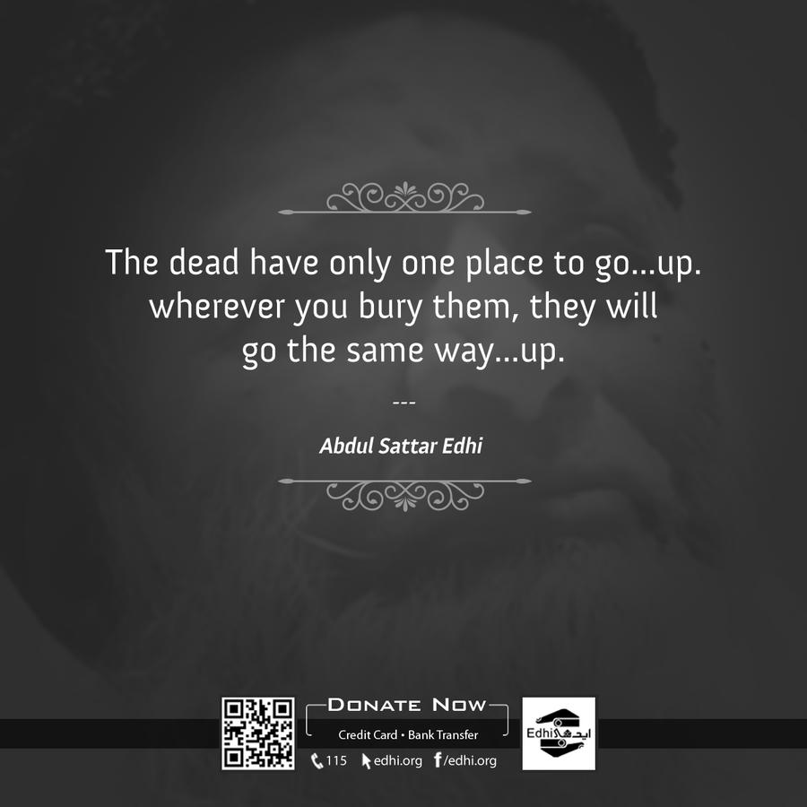 Edhi Foundation campaign post