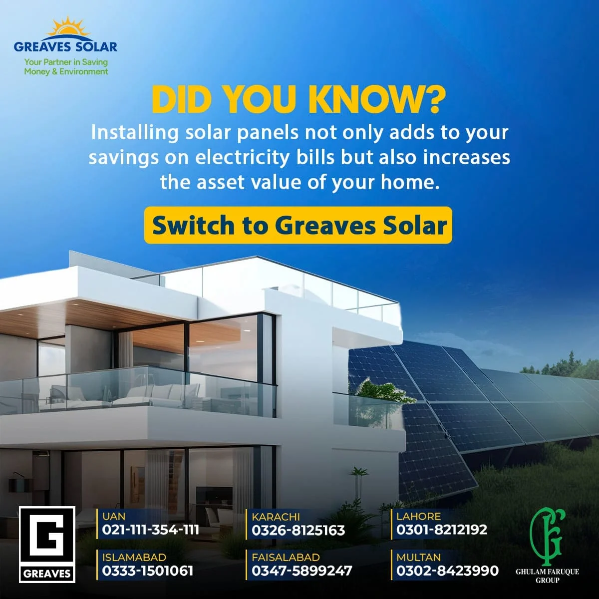 Greaves Solar campaign post