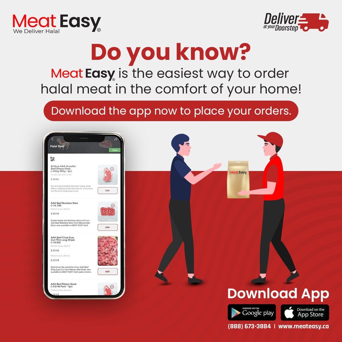 Meat Easy campaign post