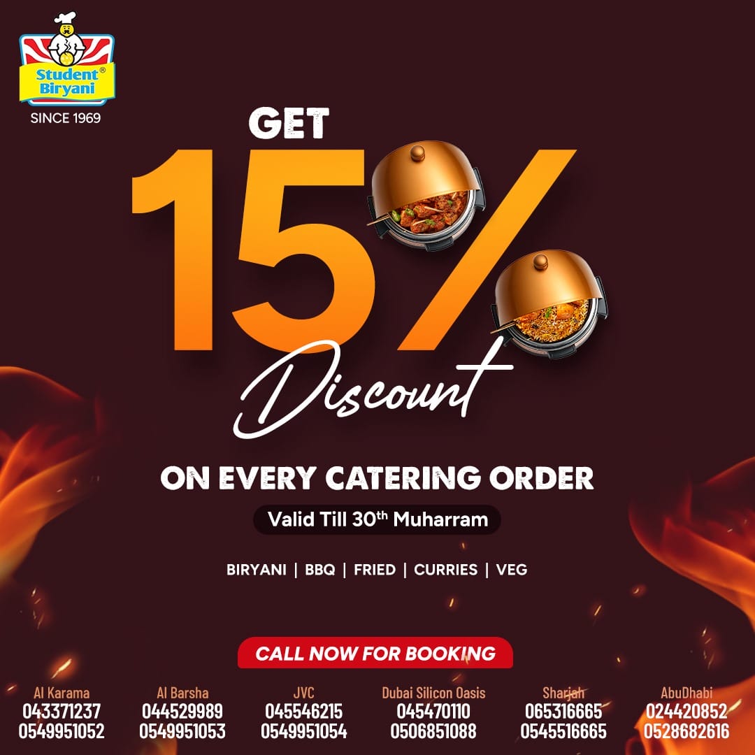 Student Biryani campaign post