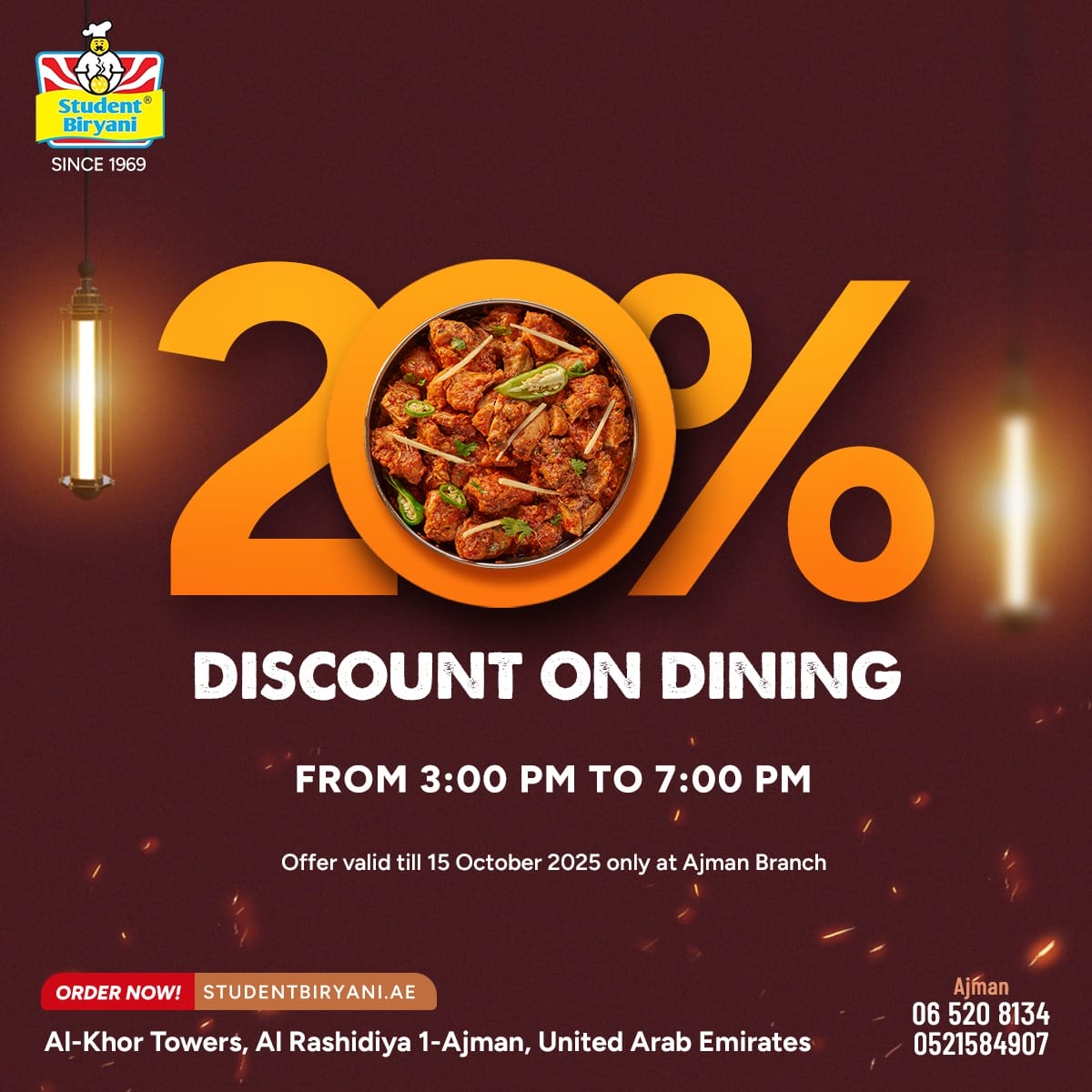 Student Biryani campaign post