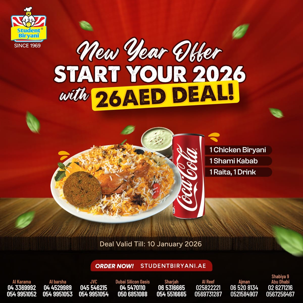 Student Biryani campaign post