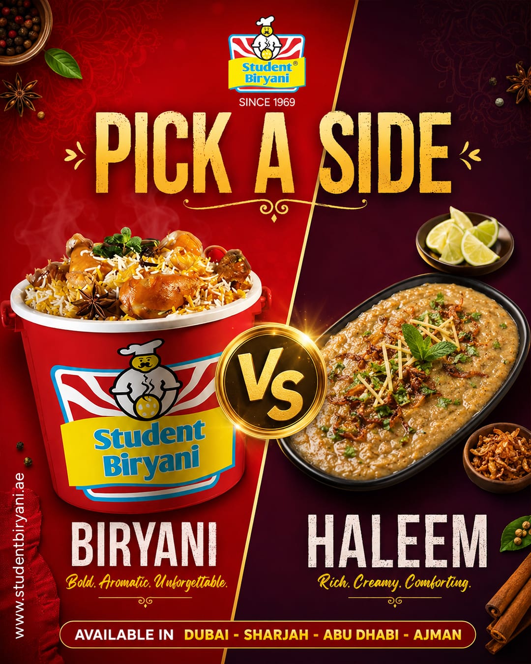 Student Biryani campaign post