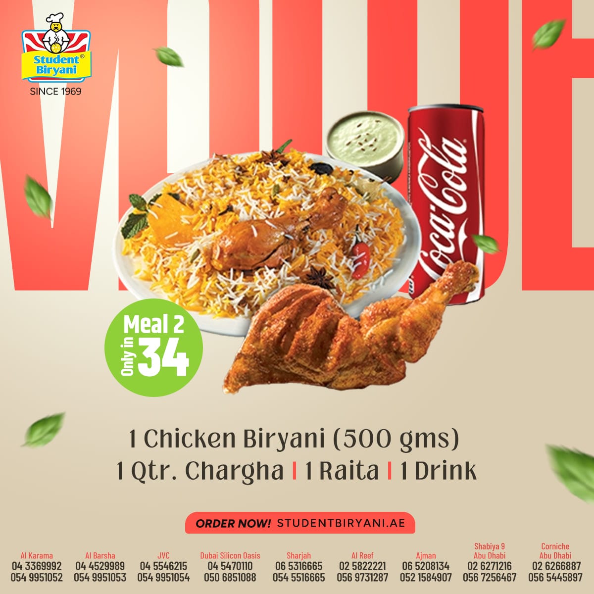 Student Biryani campaign post