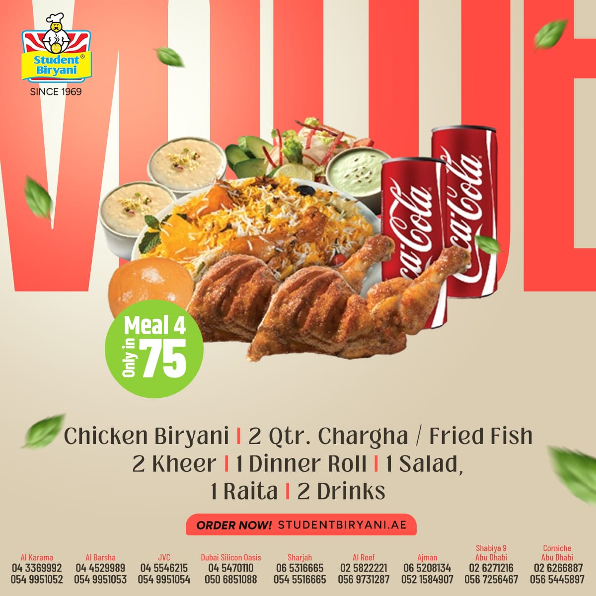 Student Biryani campaign post