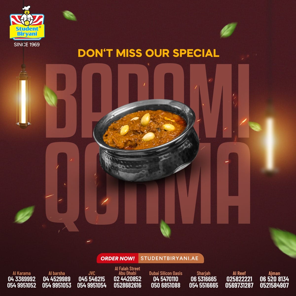 Student Biryani campaign post