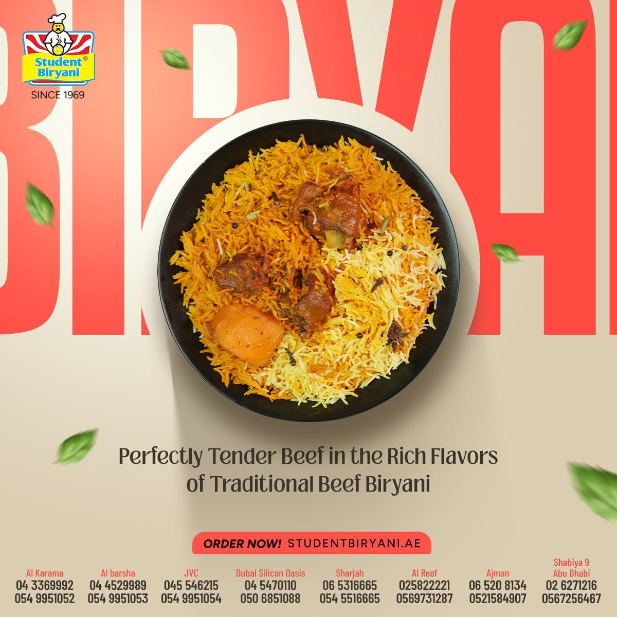 Student Biryani campaign post