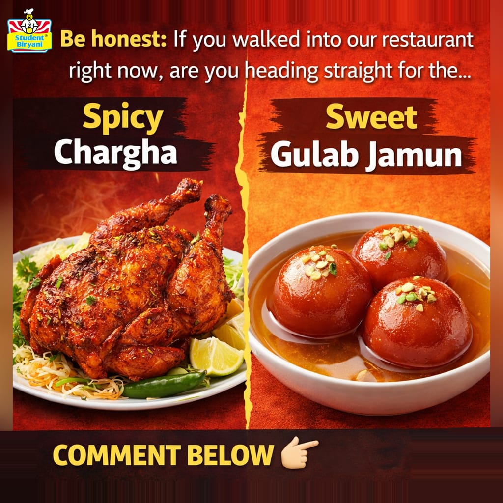 Student Biryani campaign post