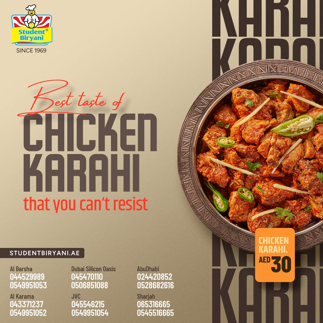 Student Biryani campaign post