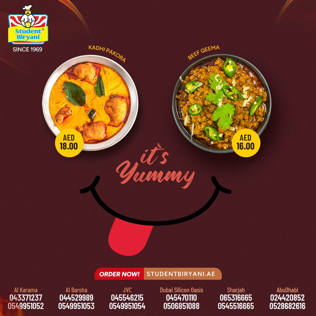Student Biryani campaign post