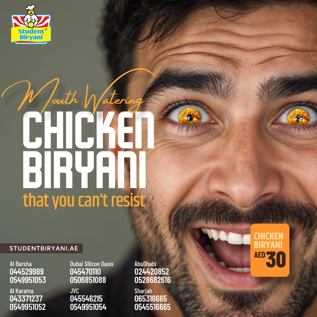 Student Biryani campaign post