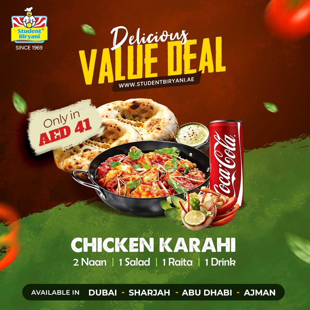 Student Biryani campaign post