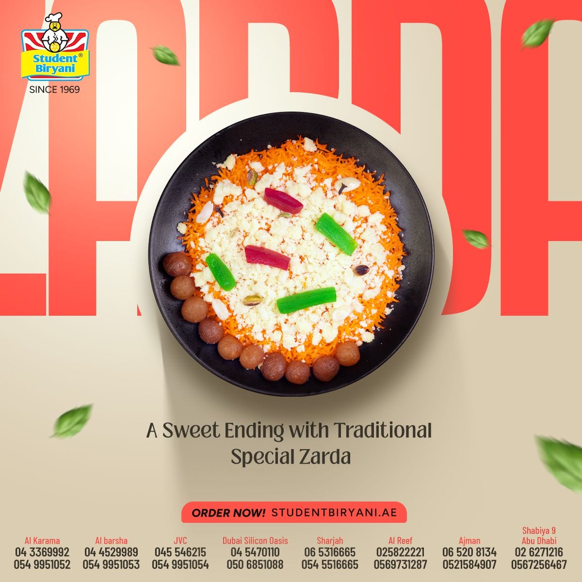 Student Biryani campaign post