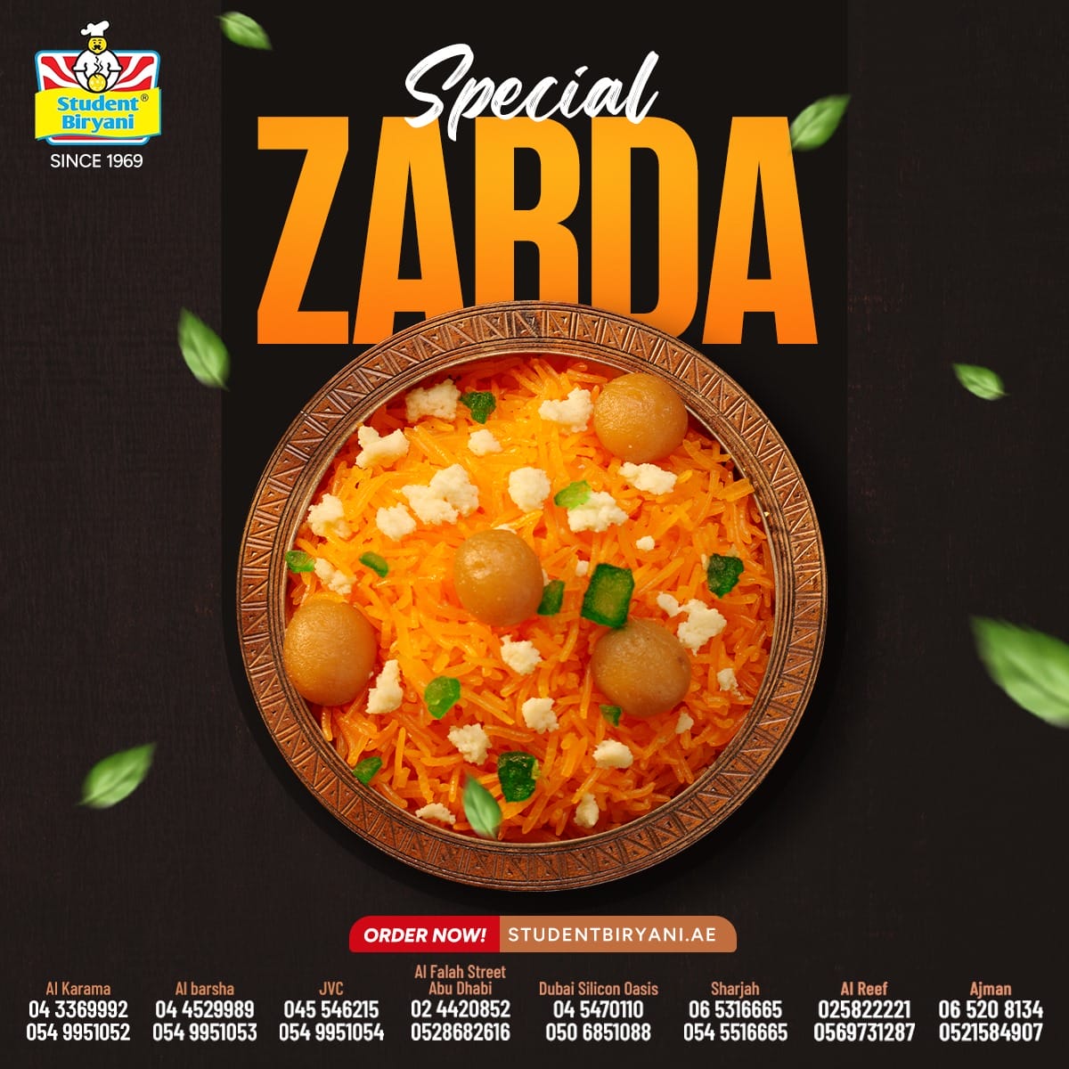 Student Biryani campaign post