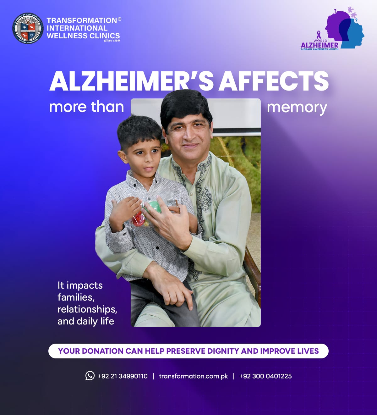 Transformation Wellness Clinic campaign post