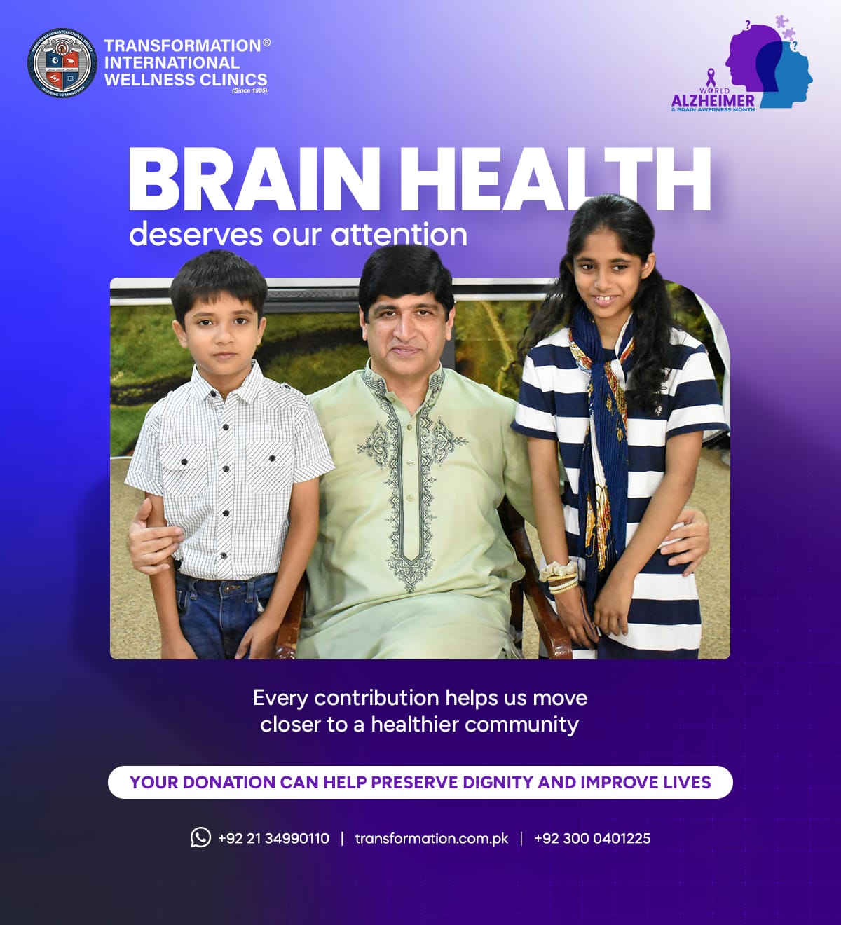 Transformation Wellness Clinic campaign post