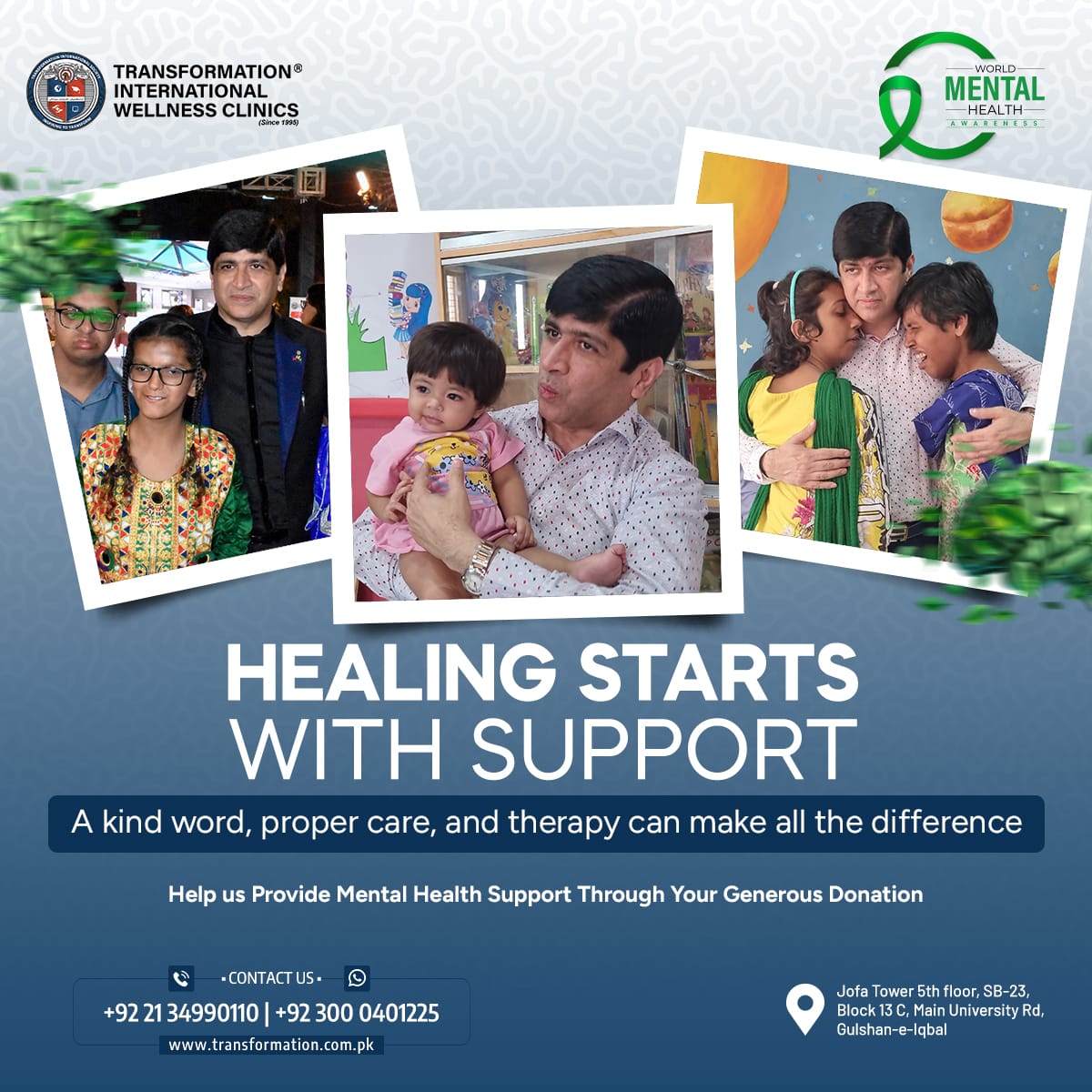 Transformation Wellness Clinic campaign post