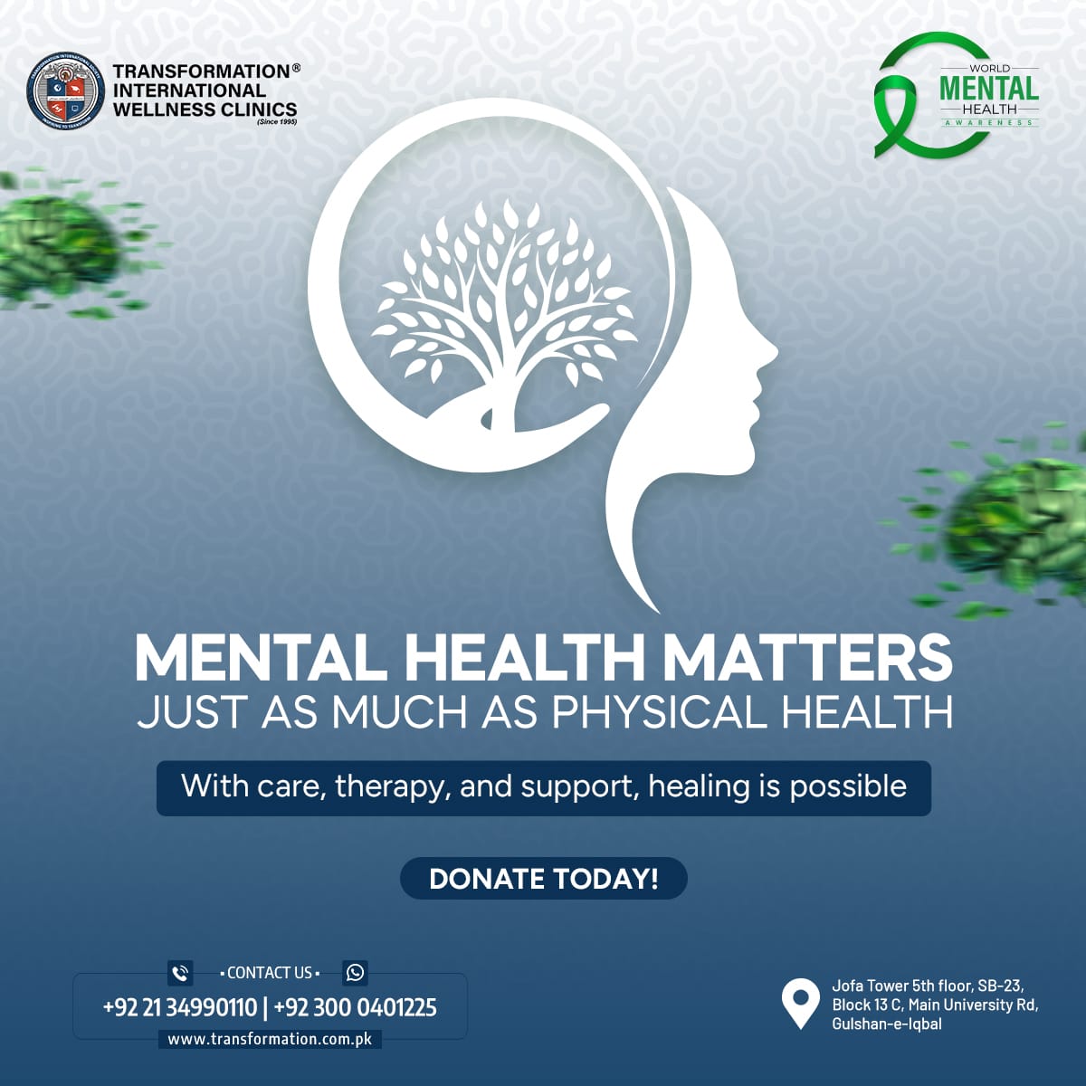 Transformation Wellness Clinic campaign post