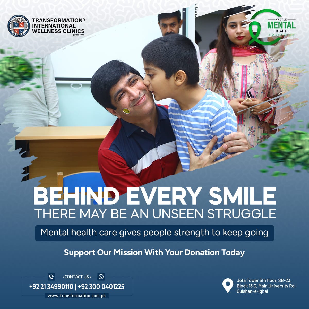 Transformation Wellness Clinic campaign post